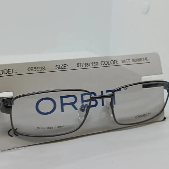 NWT MEN'S ORBIT EYEGLASS FRAMES 5598 MATTE BLACK - Picture 2 of 3